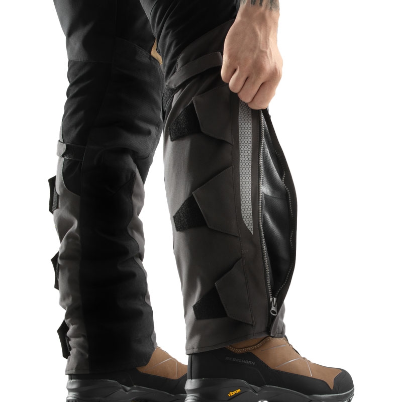 Rebelhorn Hardy 3.0 Moottoripyöräilyhousut Beige-harmaa-punainen