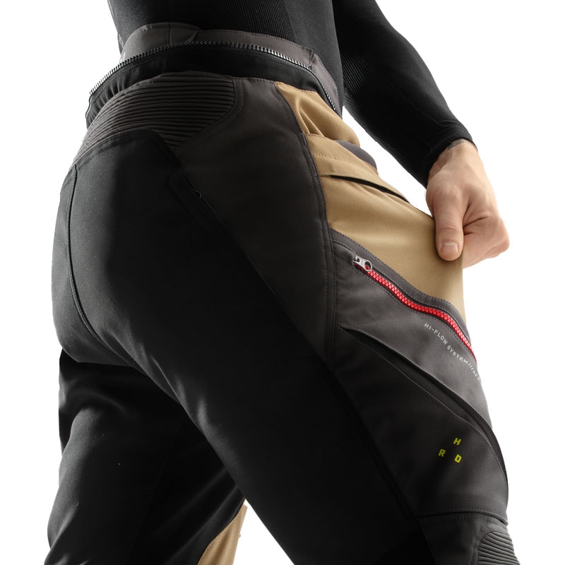 Rebelhorn Hardy 3.0 Moottoripyöräilyhousut Beige-harmaa-punainen