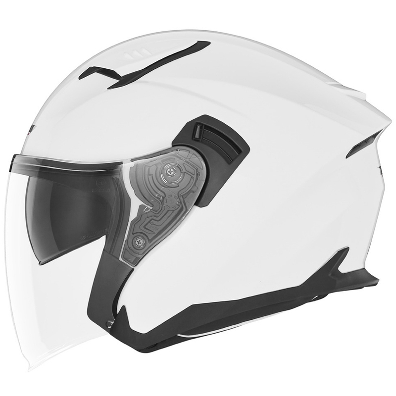 Avoin moottoripyöräkypärä NOX N130 valkoinen