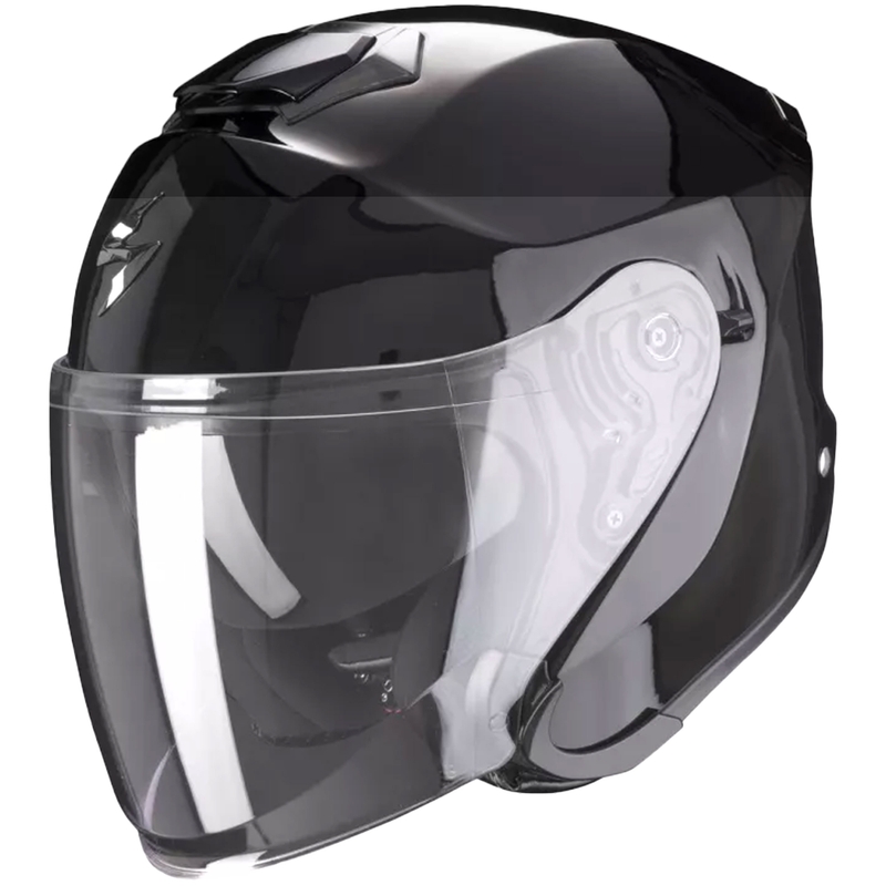 Avoin kypärä Scorpion EXO-S1 Kiinteä musta kiiltävästi kiiltävä