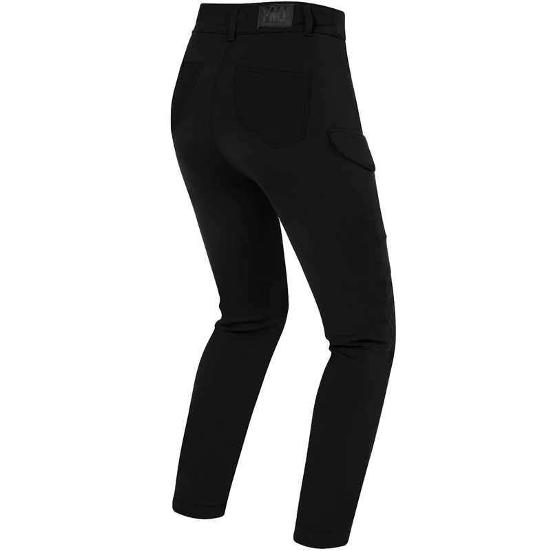 Naisten moottoripyöräfarkut PMJ Sidney musta alennusmyynti