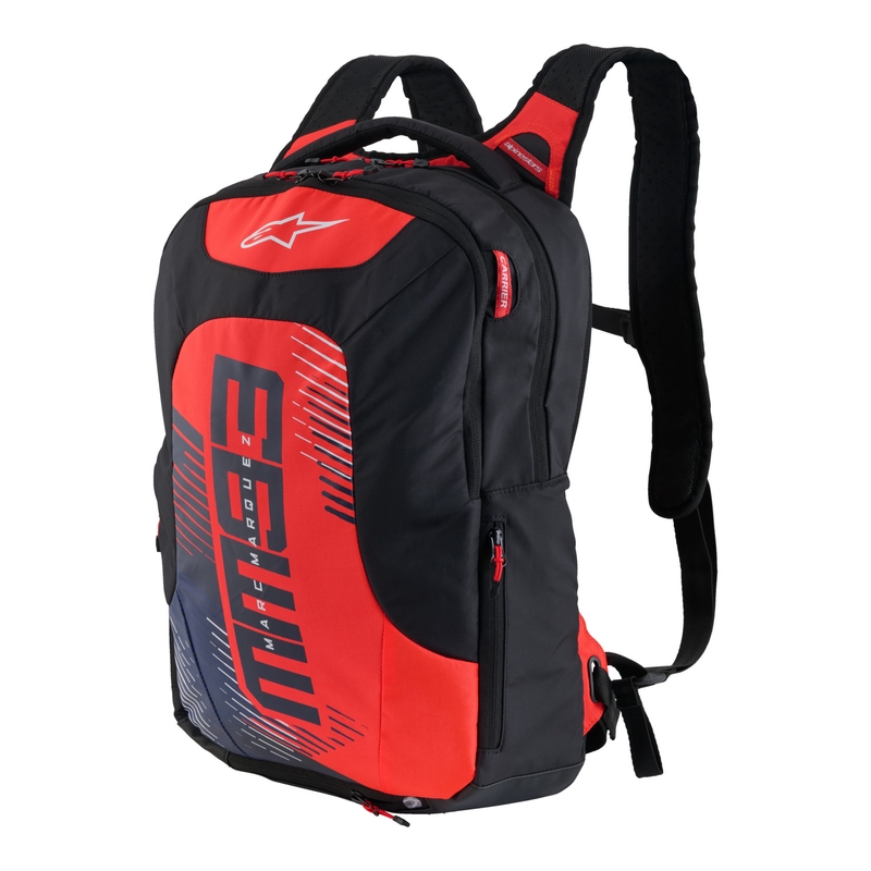 Reppu Alpinestars City Hunter V2 MM93 fluo punainen-sininen-musta-valkoinen