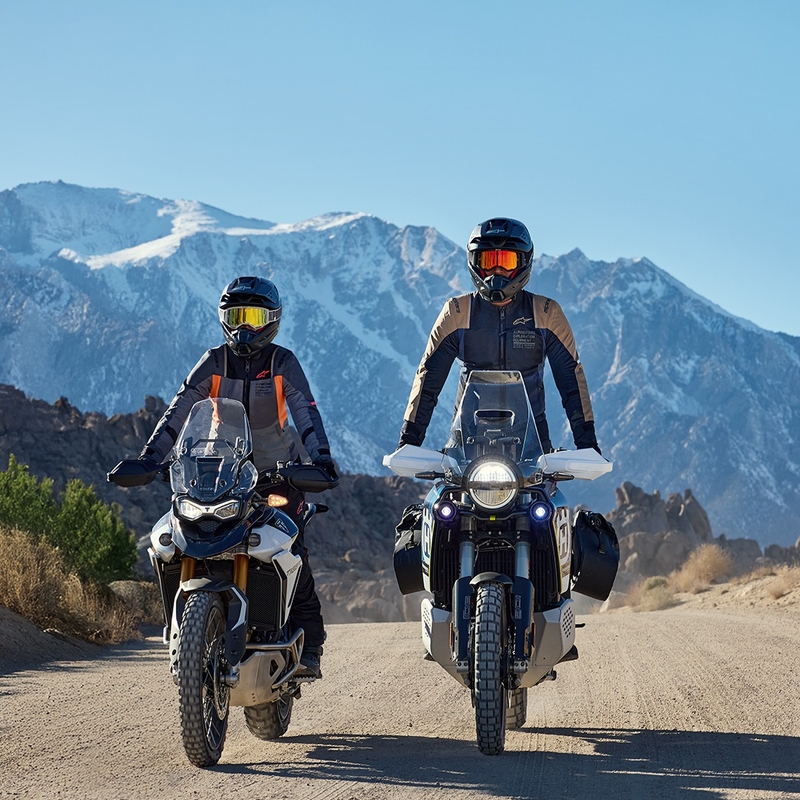 Alpinestars ST-2 Air tummansininen-tumma khaki-musta moottoripyörätakki