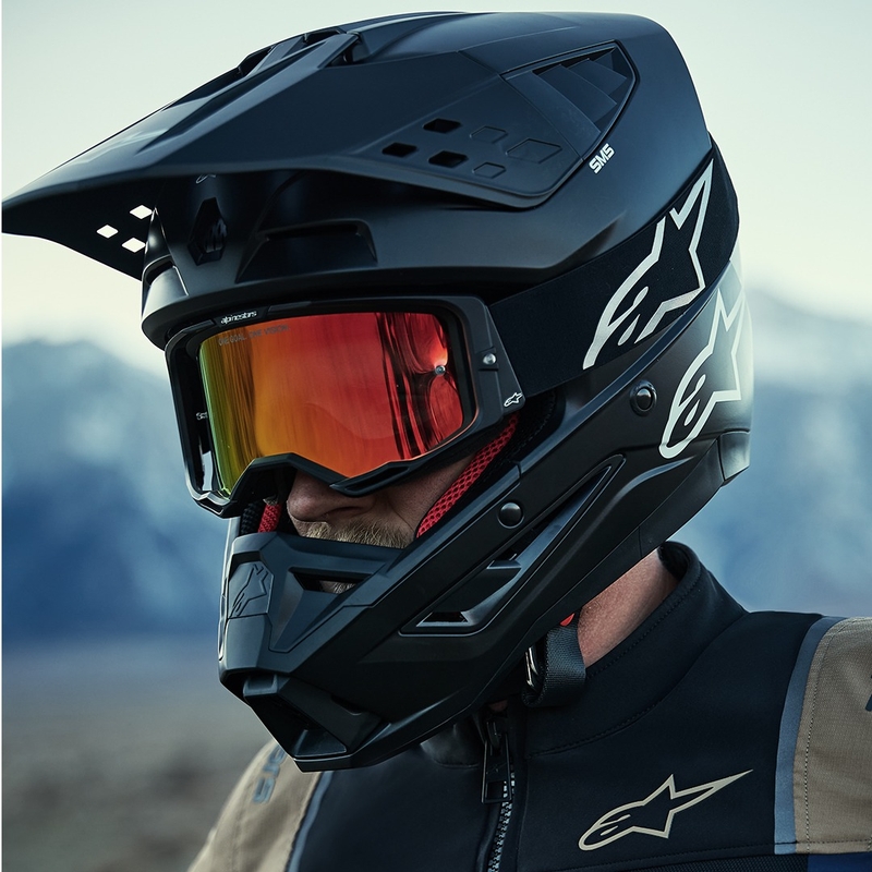 Alpinestars ST-2 Air tummansininen-tumma khaki-musta moottoripyörätakki