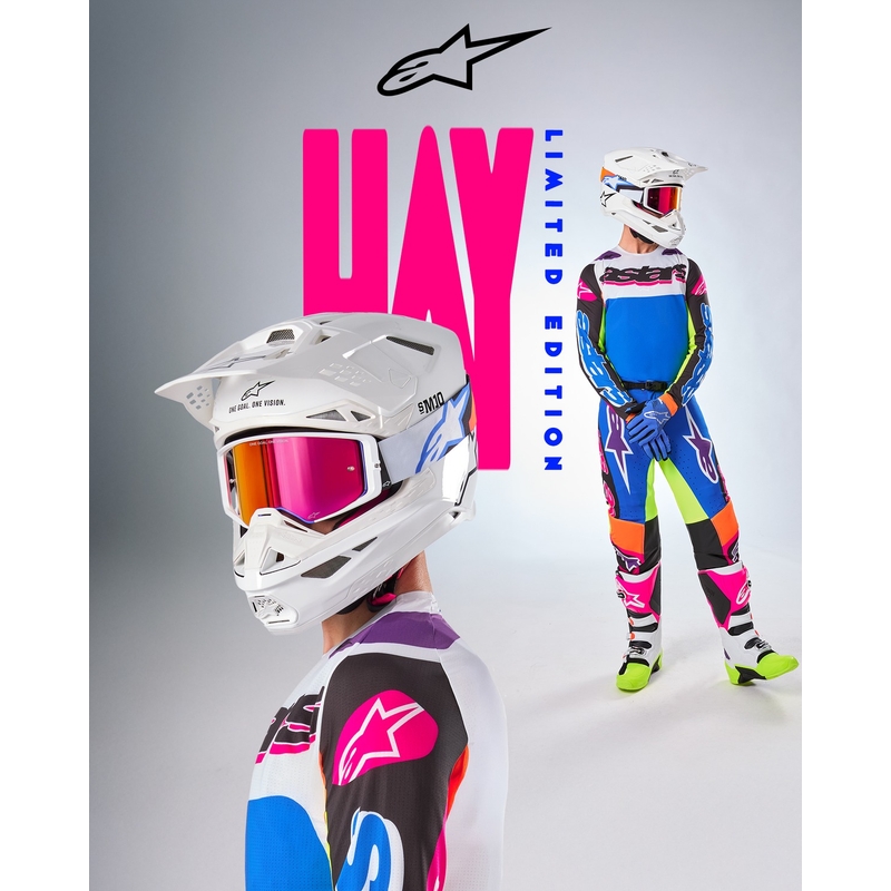 Motocross housut Alpinestars SUPERTECH rajoitettu painos HAY monivärinen