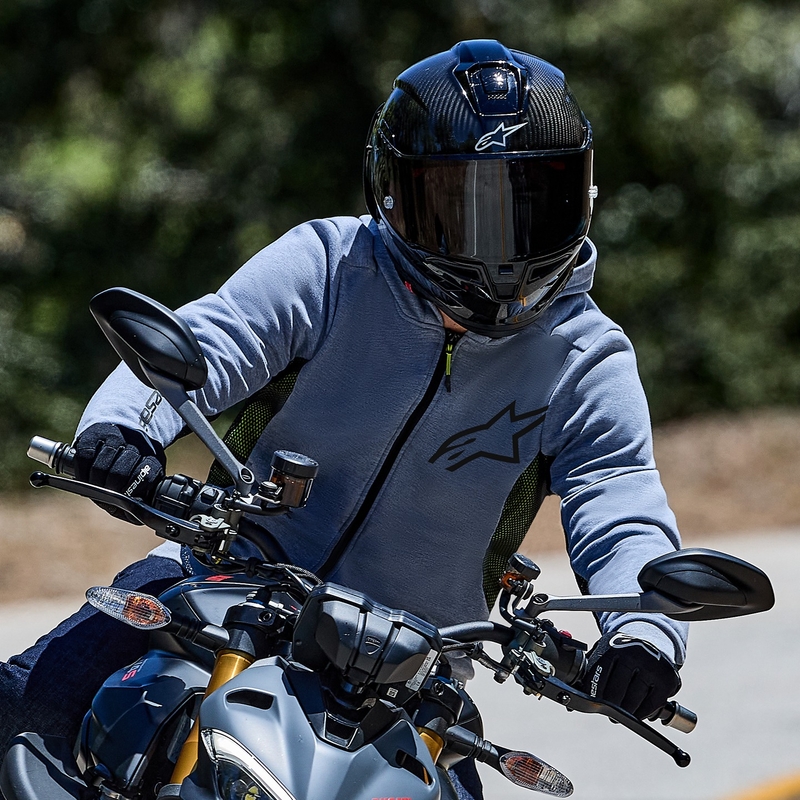 Alpinestars Chrome Air Sport harmaa-musta-tumma khaki Moottoripyöräily huppari