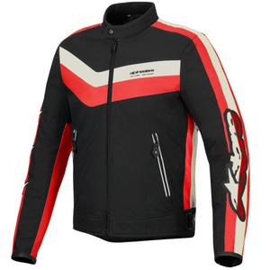 Alpinestars T-Dyno vedenkestävä musta-punainen-beige Moottoripyöräily takki