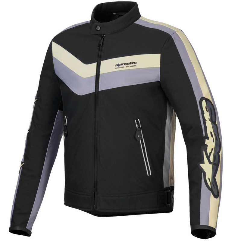 Alpinestars T-Dyno vedenkestävä musta-tummanharmaa-beige Moottoripyöräily takki