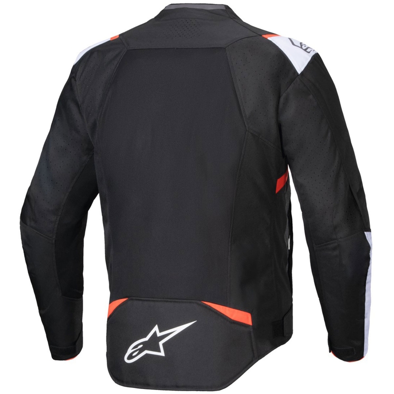 Alpinestars T-SPS Air V2 musta-valkoinen-fluo-punainen moottoripyörätakki