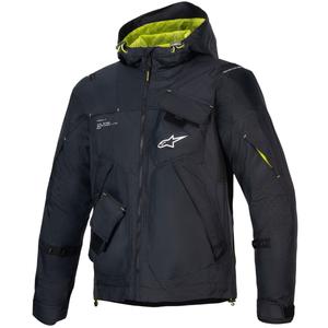 Alpinestars MOGRESS AIR musta ja limenvalkoinen moottoripyörätakki