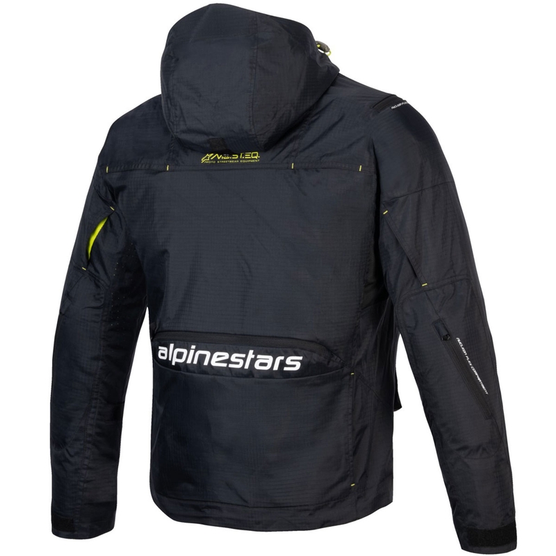 Alpinestars MOGRESS AIR musta ja limenvalkoinen moottoripyörätakki