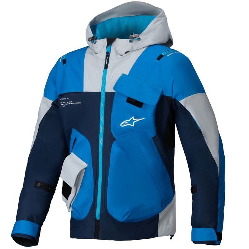 Alpinestars MOGRESS AIR sininen-tummansininen-harmaa moottoripyörätakki