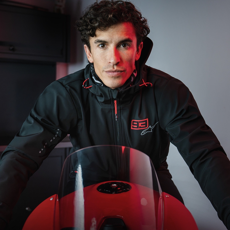 Alpinestars RADIUM TECH HOODIE MM93 musta-punainen-harmaa