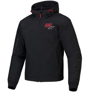 Alpinestars RADIUM TECH HOODIE MM93 musta-punainen-harmaa