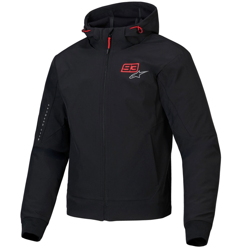 Alpinestars RADIUM TECH HOODIE MM93 musta-punainen-harmaa