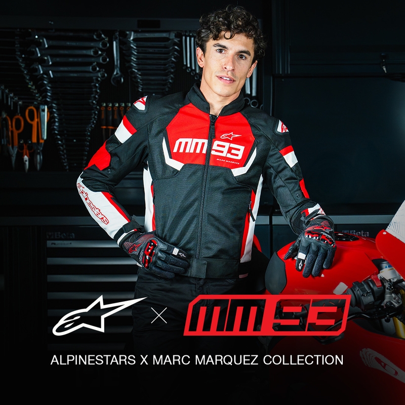 Alpinestars T-SPS Air V2 MM93 mallisto punainen-musta-valkoinen moottoripyörätakki