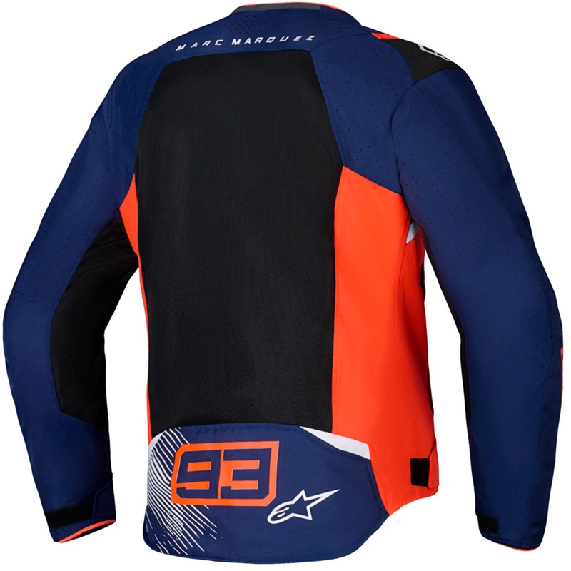 Alpinestars T-SPS Air V2 MM93 kokoelma fluo-punainen-sininen-musta-valkoinen moottoripyöräily takki