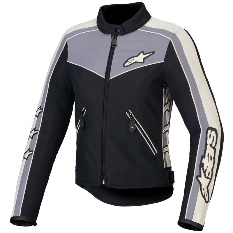 Alpinestars Naisten Stella T-Dyno vedenkestävä musta-tummanharmaa-harmaa-beige moottoripyöräily takki