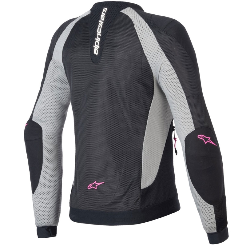 Alpinestars Naisten STELLA TROOP-AIR Musta-Harmaa-Fluo Pink Moottoripyöräily takki