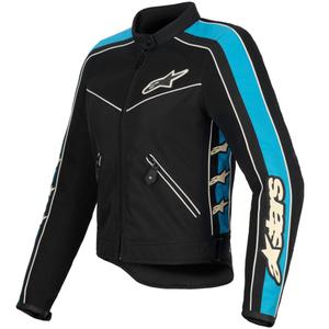 Alpinestars STELLA T-DYNO AIR Naisten moottoripyöräily takki Musta-Helonsininen-Beige