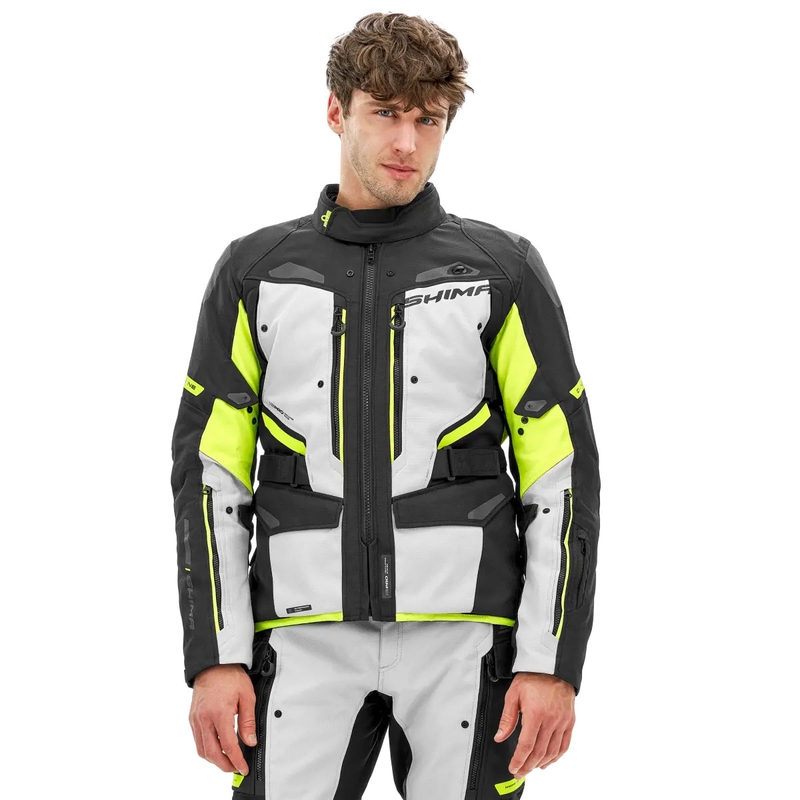 Moottoripyörätakki Shima Dune fluo-keltainen