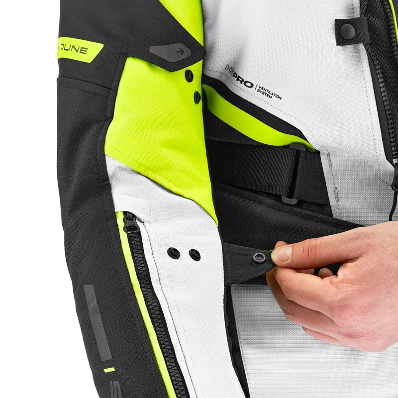 Moottoripyörätakki Shima Dune fluo-keltainen