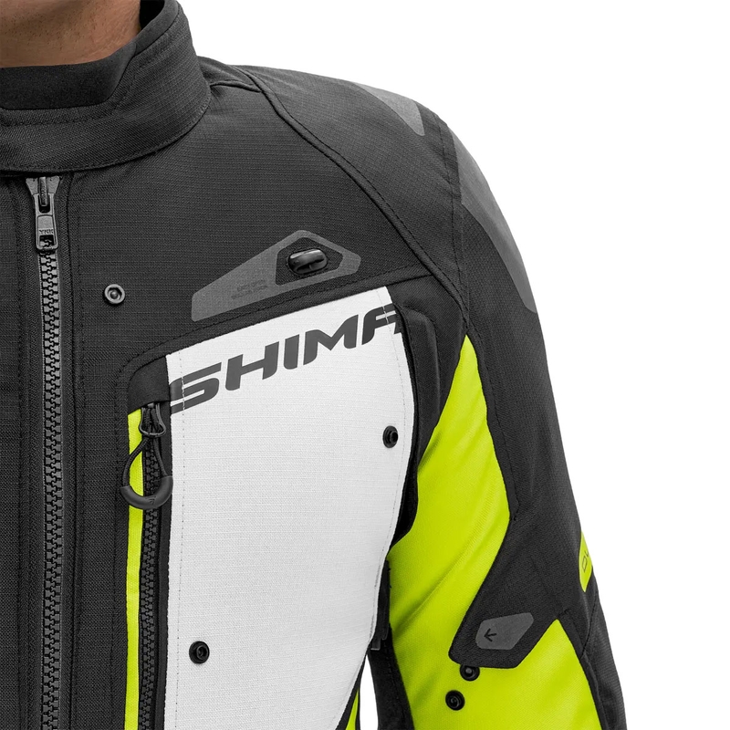 Moottoripyörätakki Shima Dune fluo-keltainen