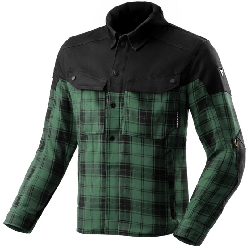 Rebelhorn Shifter Musta ja vihreä moottoripyöräpaita