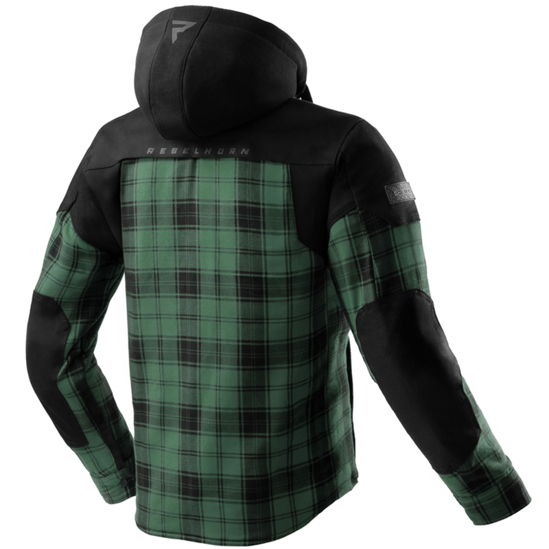 Rebelhorn Shifter Musta ja vihreä moottoripyöräpaita