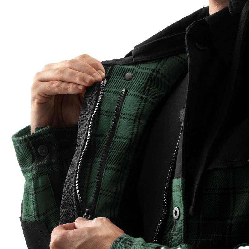 Rebelhorn Shifter Musta ja vihreä moottoripyöräpaita