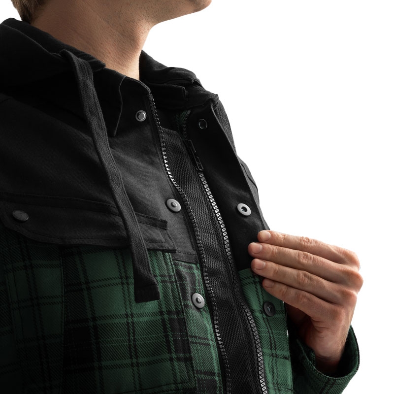 Rebelhorn Shifter Musta ja vihreä moottoripyöräpaita