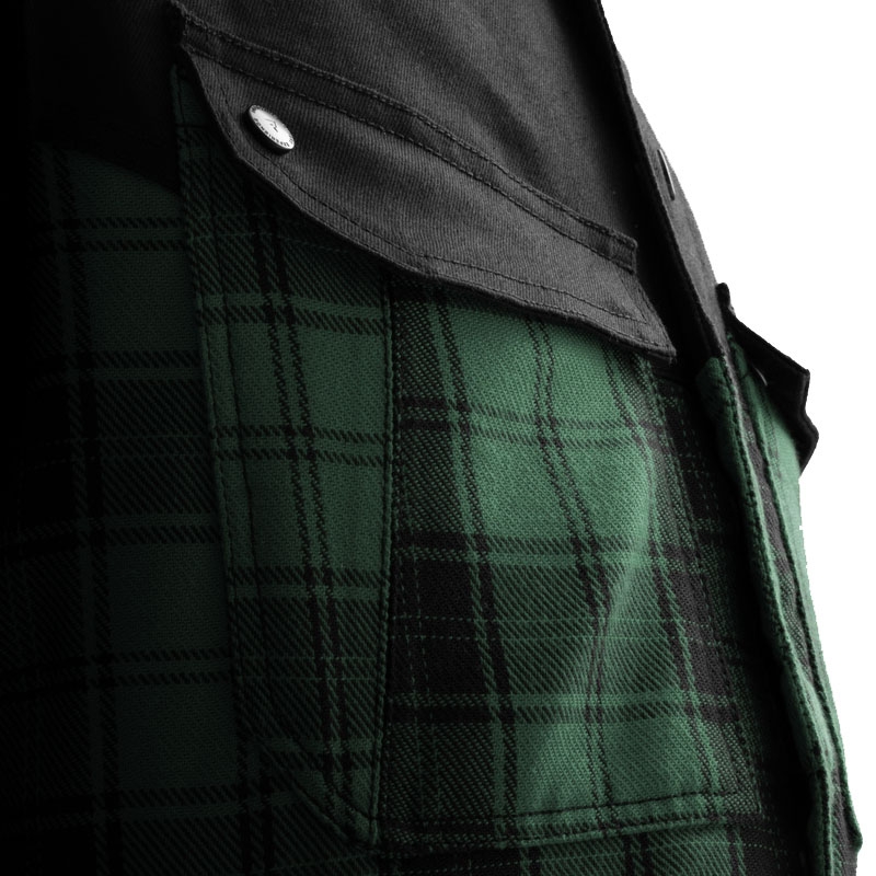 Rebelhorn Shifter Musta ja vihreä moottoripyöräpaita