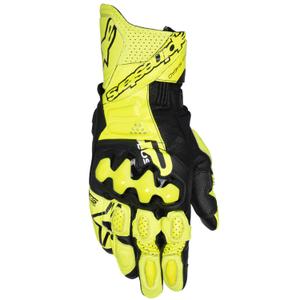 Alpinestars GP Plus R V3 fluo-kelta-musta moottoripyöräilykäsineet