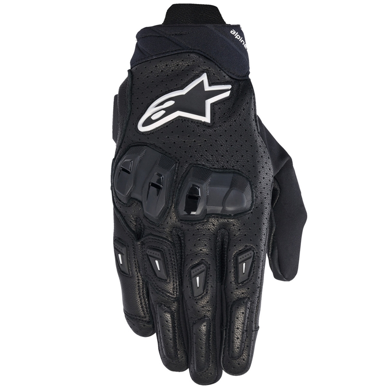 Alpinestars SP X 7 moottoripyöräilykäsineet musta ja valkoinen