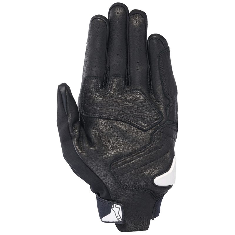 Alpinestars SP X 7 moottoripyöräilykäsineet musta ja valkoinen
