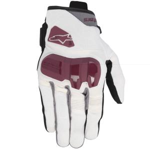 Alpinestars Chrom V2 Naisten moottoripyöräilykäsineet valkoinen luonnonvalkoinen-violetti