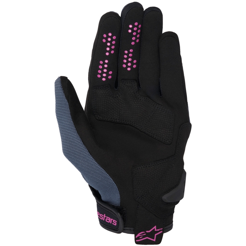 Alpinestars Chrom V2 tummanharmaa-musta-violetti naisten moottoripyöräkäsineet