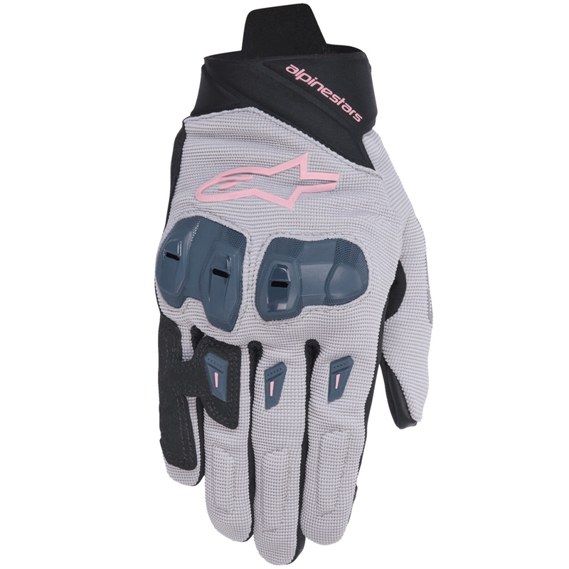 Alpinestars STELLA SP X 1 Naisten moottoripyöräkäsineet Harmaa-Musta-Tummanharmaa-Pinkki