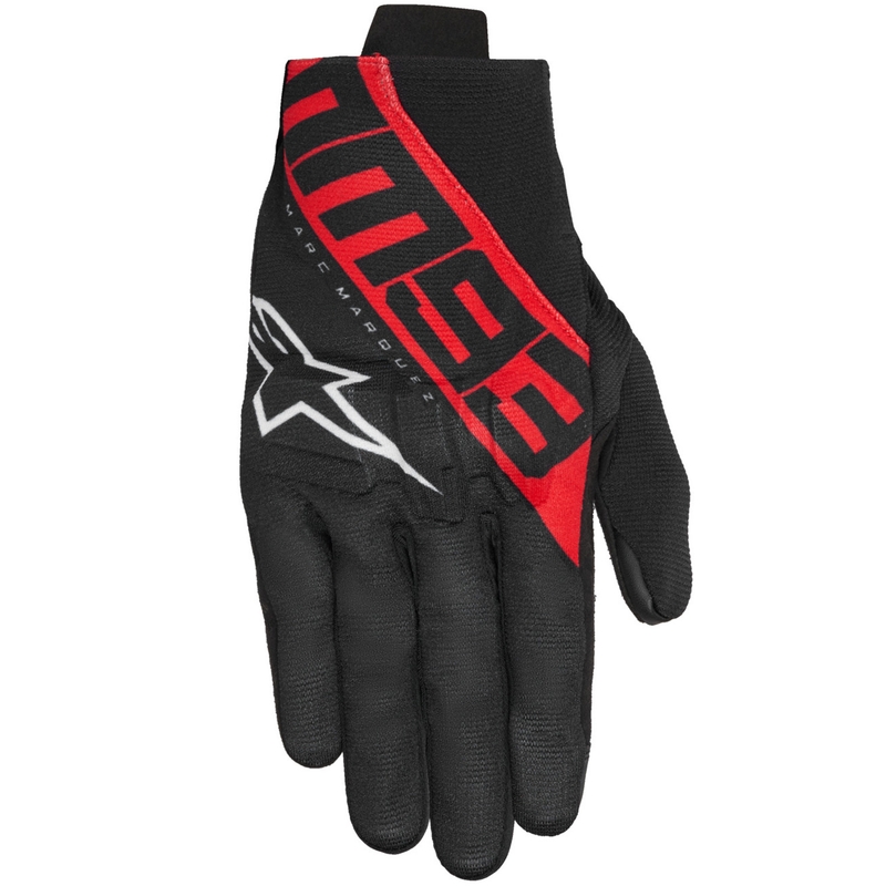 Moottoripyöräilyhanskat Alpinestars Reef V2 MM93 collection musta-punainen-valkoinen