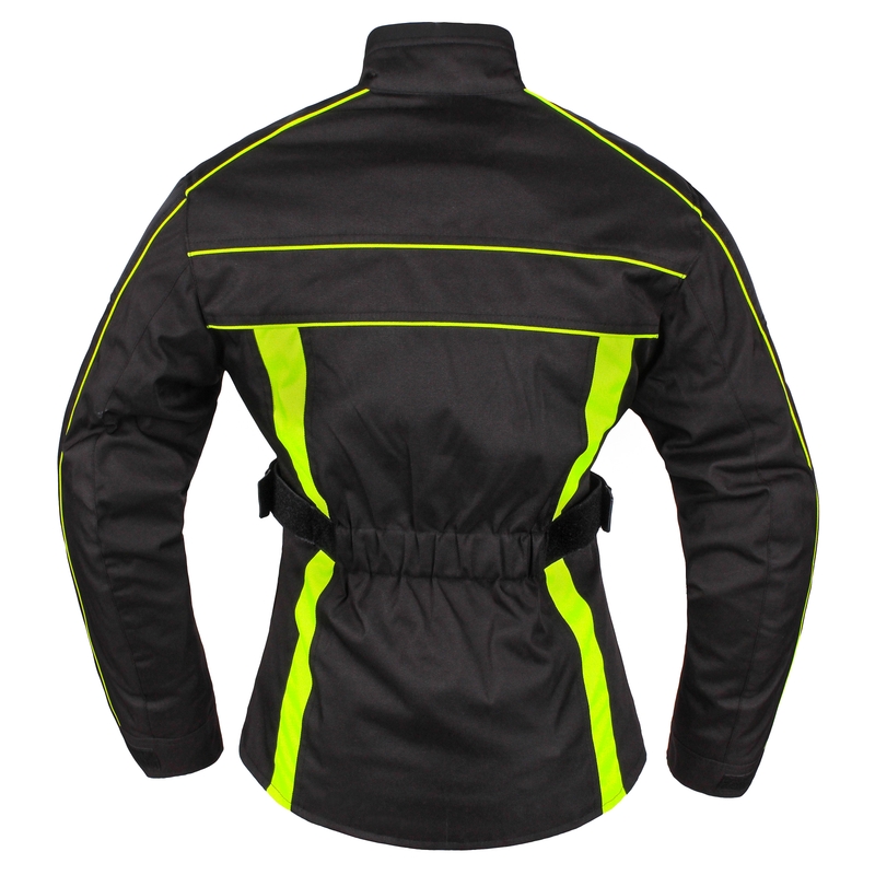 Moto bunda dámská RSA SW-01 černo-fluo žlutá výprodej