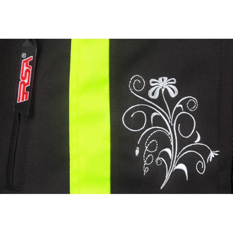 Moto bunda dámská RSA SW-01 černo-fluo žlutá výprodej
