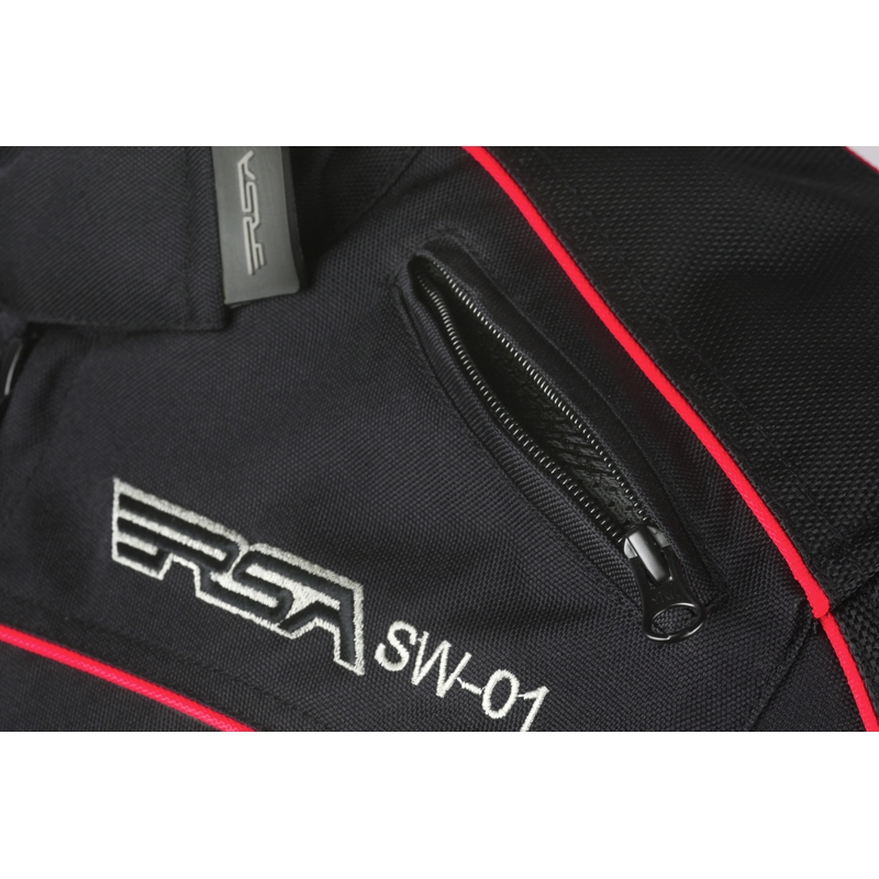 Moto bunda dámská RSA SW-01 černo-červená výprodej