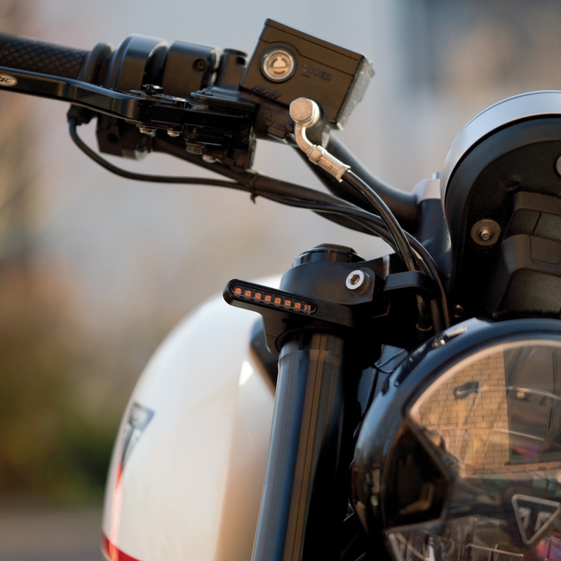 Oxford DarkTurner etuhaarukan putken suuntavilkut musta