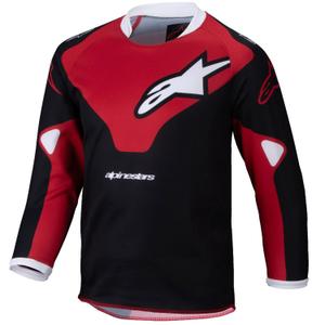 Alpinestars Racer Veil Kids motocross paita musta ja punainen