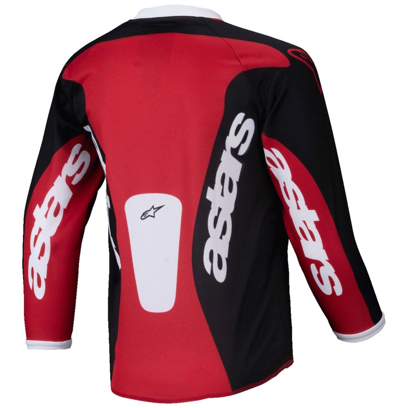 Alpinestars Racer Veil Kids motocross paita musta ja punainen