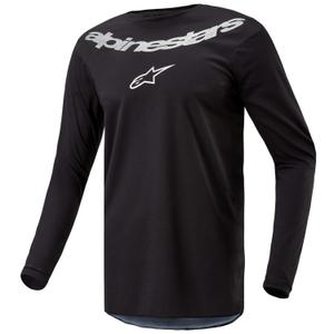Alpinestars Fluid Lucent motocross paita musta ja hopea