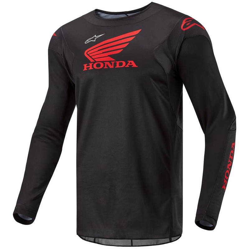 Alpinestars Racer Iconic Honda Motocross paita musta ja punainen