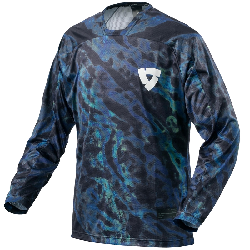 Motocross pelipaita Revit Emulsion sini-musta