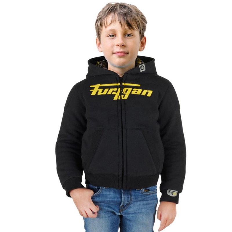 Furygan Luxio Kid Musta ja keltainen moottoripyöräpaita