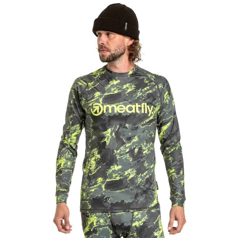 Miesten lämpö t-paita Meatfly Avery sinivihreä camo